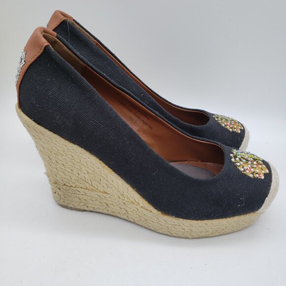 NHL Chicago Blackhawks Wedge Heels Women's Size 9 National Hockey League Fan - Picture 6 of 10